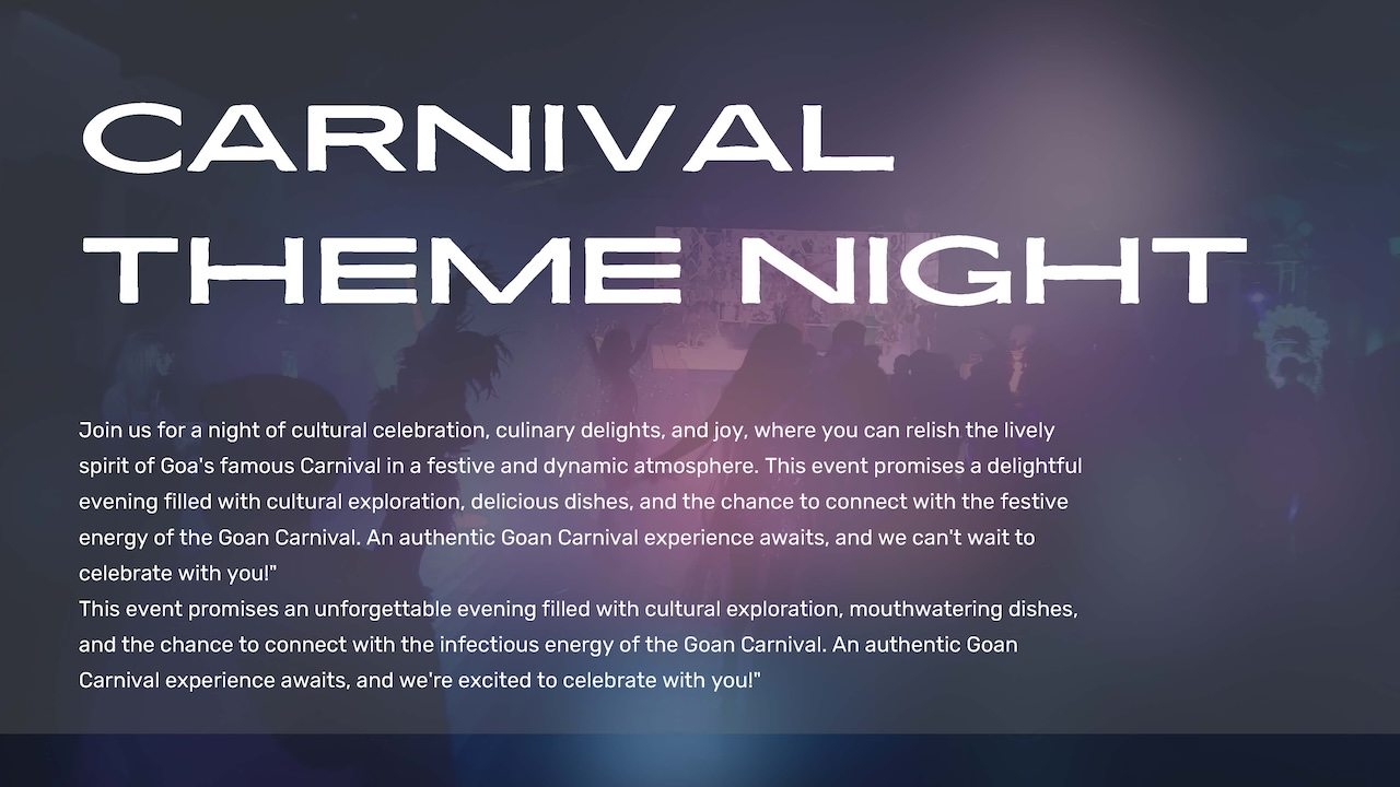 Carnival Theme Night